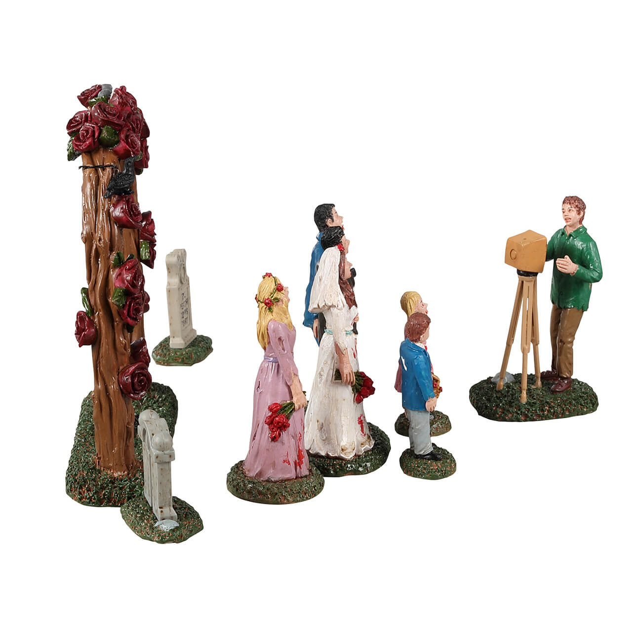LEMAX Zombie Wedding Party, set of 9 #23587